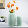 Japanese Celadon Modern Lantern Vase: Large Fine Ceramic Flower Arrangement
