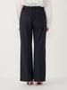 Ships Colors Women's Hand Washable Semi-Flared Pants, Navy, Size M (223110022), Can be Used as a Set