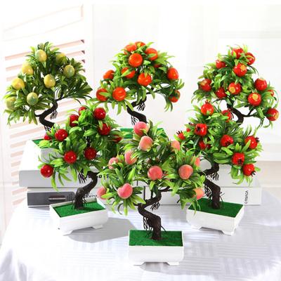 1 Pcs Artificial Flower Simulation Different Shape High Quality Plastic Home Decor Artificial Fruit Tree for Home