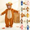 Children's Jumpsuit, Warm Flannel Jumpsuit, Animal Shaped Climbing Suit