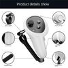 A96I-Controller Cover Case For Meta Quest 3 VR Headset Grip Protector Nose Eye Pad Face Mask Lens Protection Set