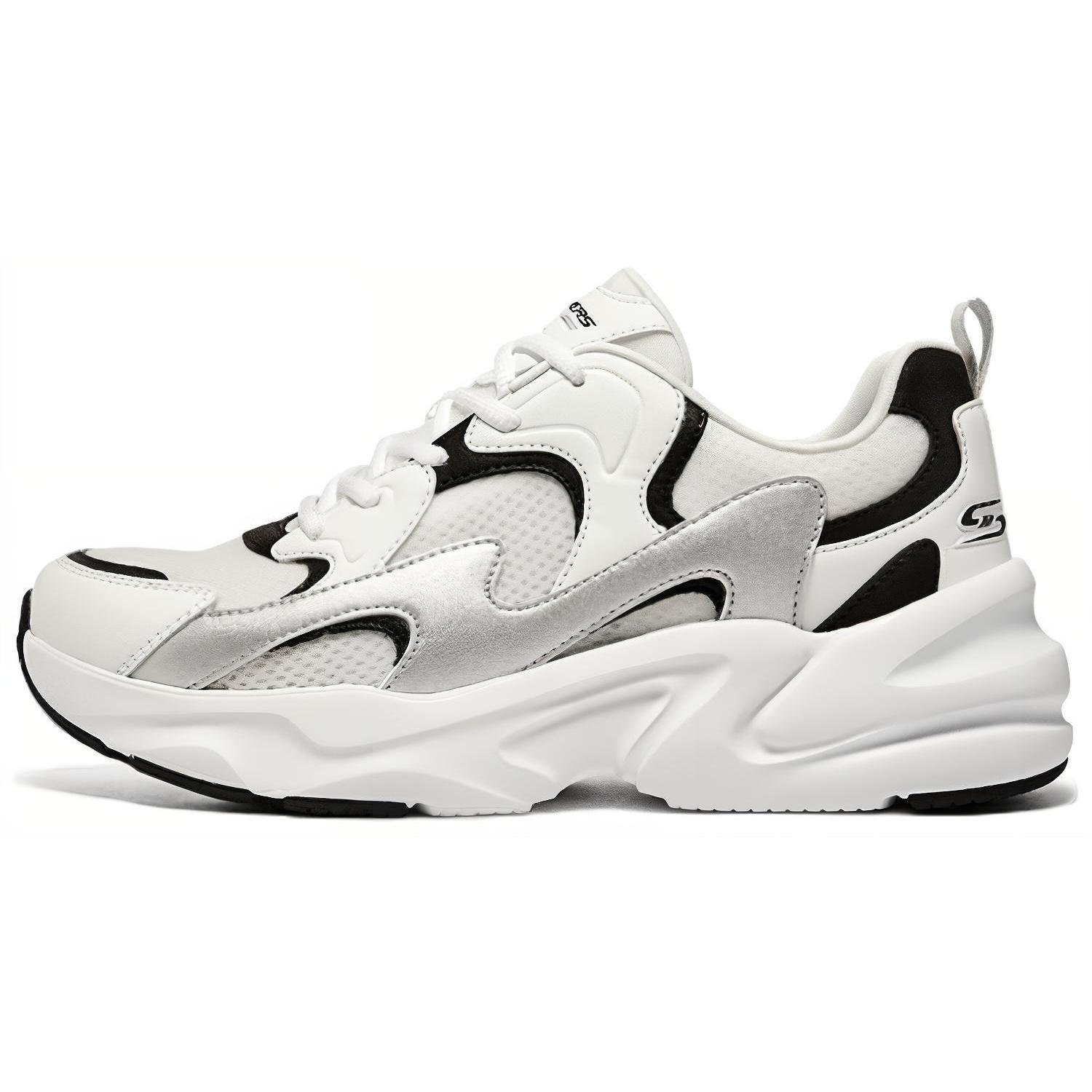 Skechers Bobs Bamina 2 White Black Silver Men s 118321-WBKS EU 41.5