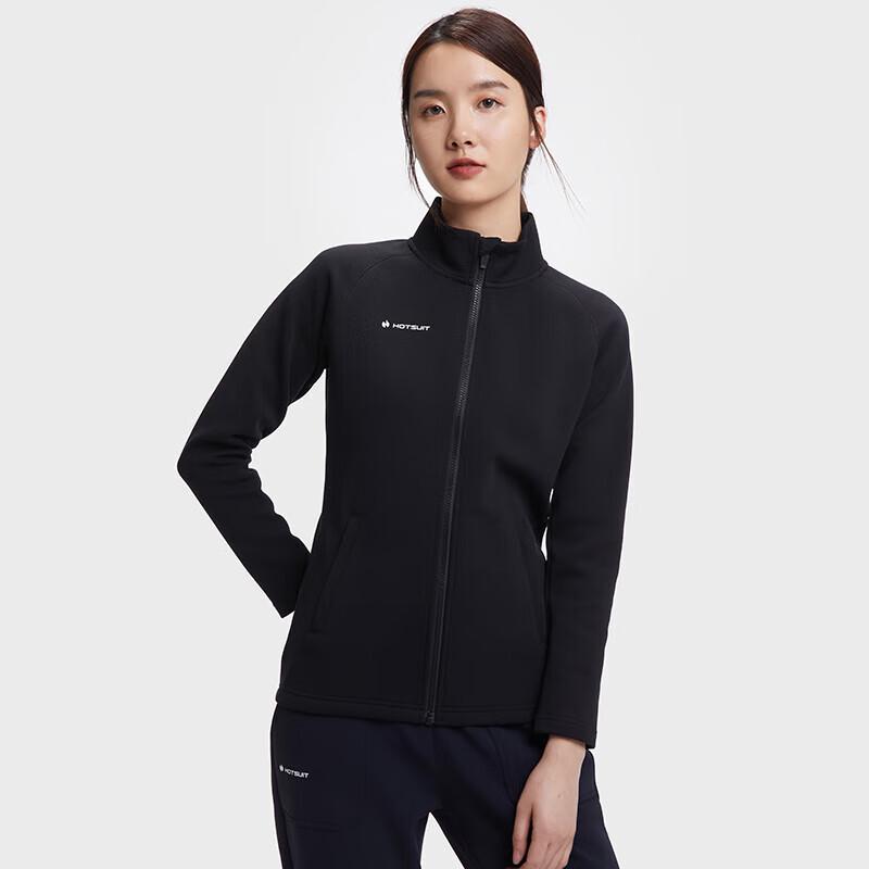 HOTSUIT Unisex Stand-Collar Windproof Athletic Sweatshirt L