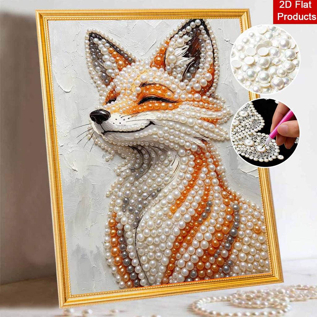 Fox Pearl Painting Handmade Diy Pearl Art Painting Stickers Home Decoration Gifts