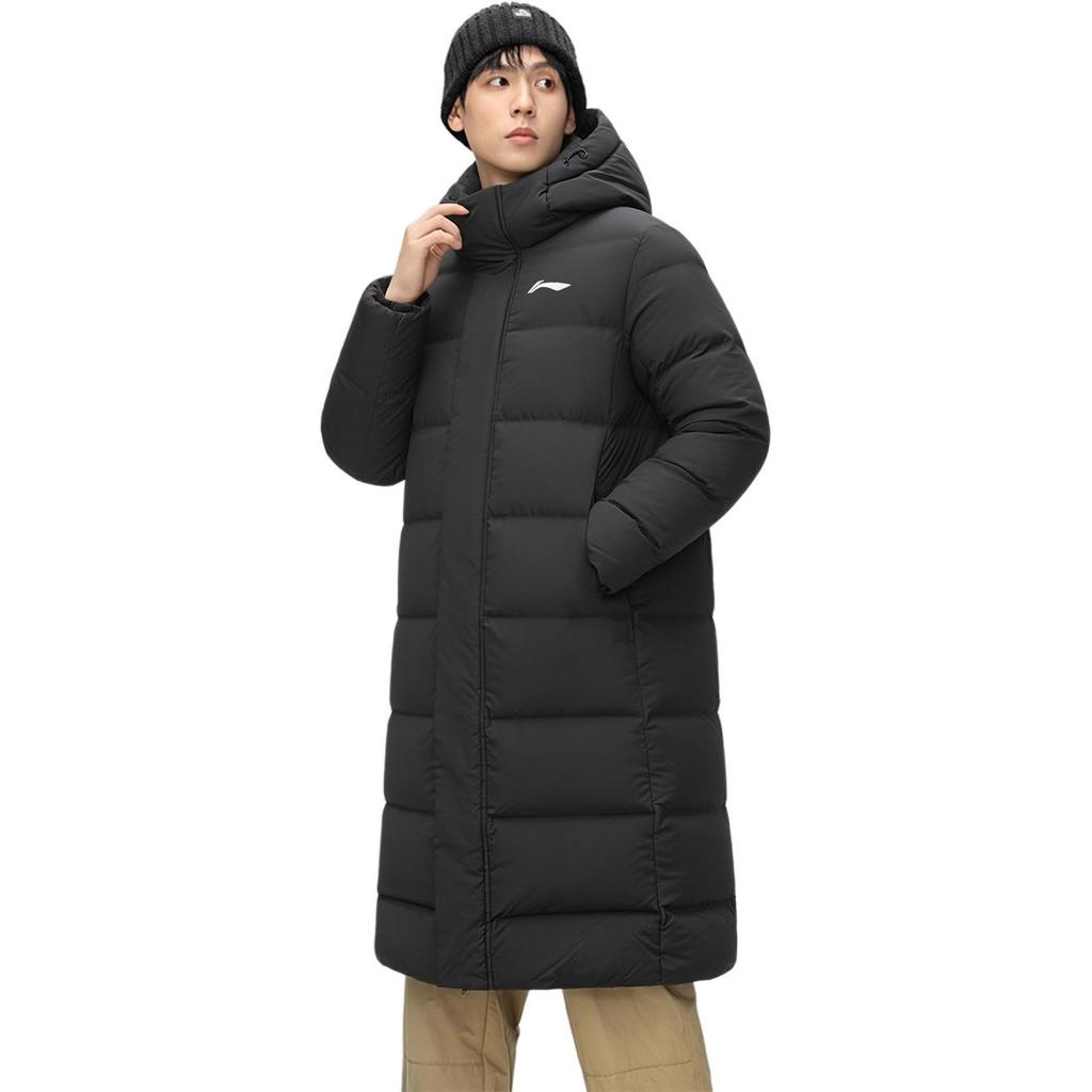 Li-Ning Fashionable Comfortable Long Down Jacket Men Outerwear AYMV465-3