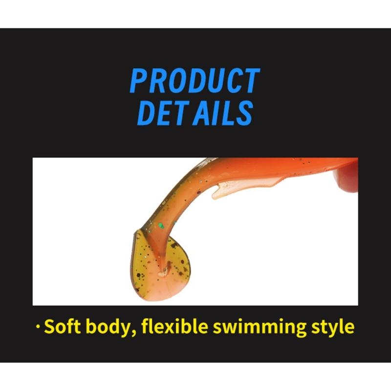 Fishing Lures for Saltwater Paddle Tail Swimbaits T Tail Baits Artificial Baits Fishing Lure for Trout Swim Baits