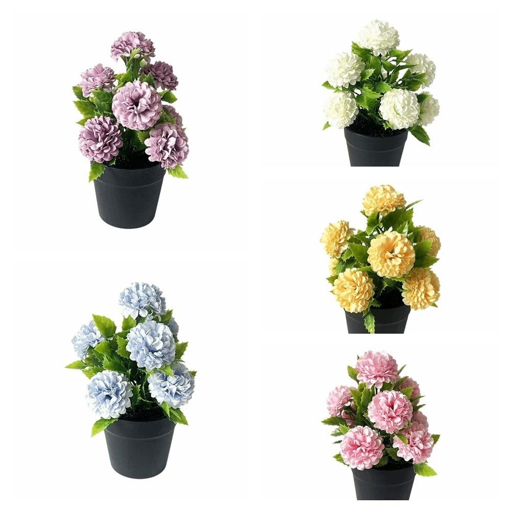 DIY Artificial Flowers Multi-color Home Decor Simulation Silk Peony Ornaments Fake Flowers Bouquet Hotel Decoration