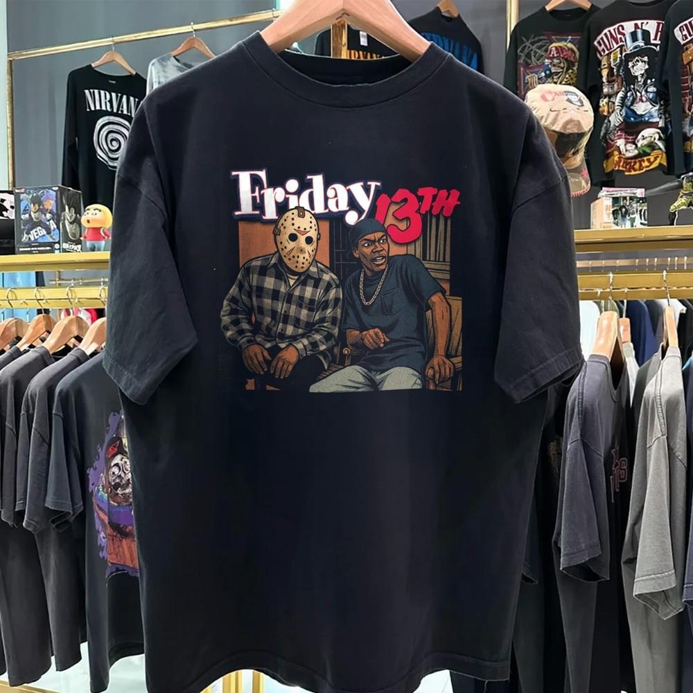 T-Shirt Friday 13th Hiphop Horror Halloween 80er 90er Nostalgie Geschenk