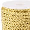 20 Yards gedrehte Kordelschnur 6 mm 3-fach geflochtene dekorative Seide für Weihnachtsfeier Heimdekoration