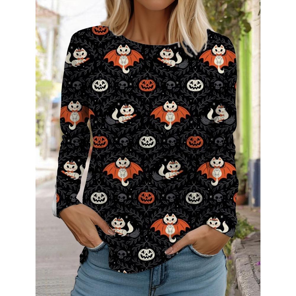 Fashion Women's T Shirt Tee 3D Print Floral Graphic Casual Holiday Fashion Long Sleeve T-shirt O-Neck Yellow Sweatshirt Pullover