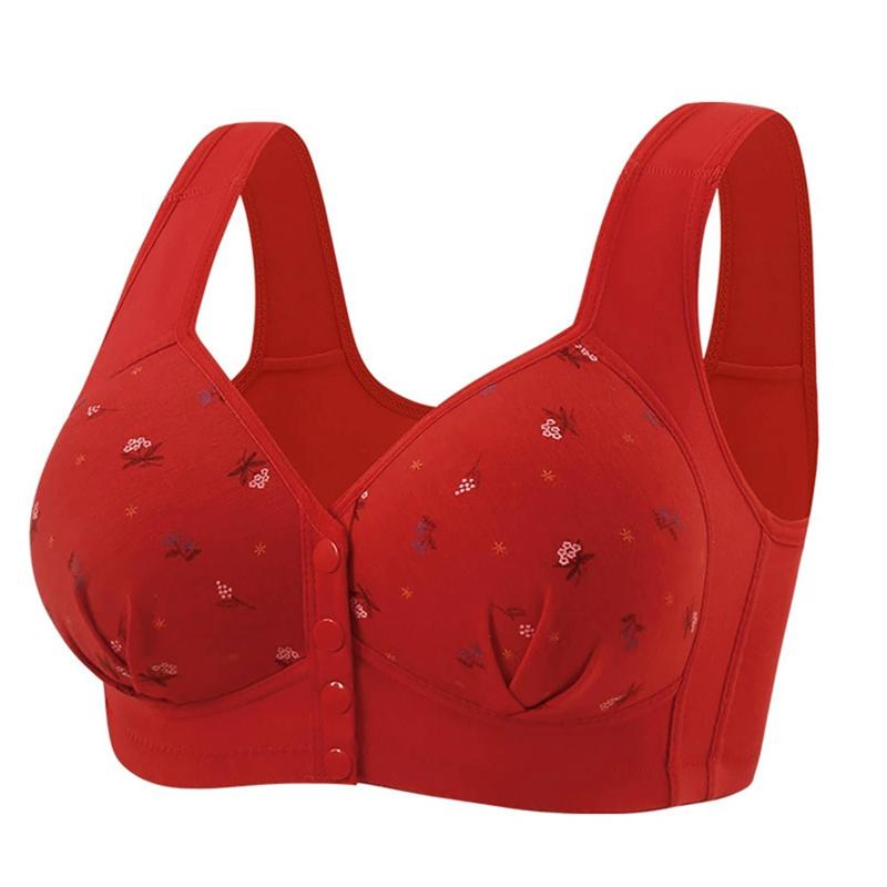 Damen Große Größe Frontverschluss BH Breiter Träger Weste Stil BH