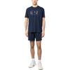 Emporio Armani EA7 SS23 Letter Logo Print Crew Neck Short Sleeve T-Shirt Men tops Navy-Blue 3RUT04-PJLLZ-1554
