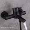 Bathroom Shower Faucet Set 304 Stainless Steel Bathtub Faucet Into The Wall Bathroom Dual Mixed Water Valve Hot and Cold Faucet