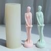 Silicone Resin Candle Mold A Slender Girl Flower Cake Chocolate Fondant Mold Aromatherapys Plaster Epoxy Mold Home Decor