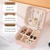 Compact Travel Jewelry Organizer for Ear Studs, Rings, Necklaces, Earrings, and Bracelets