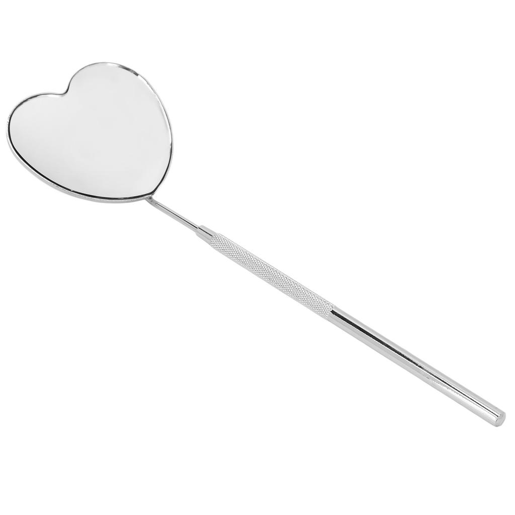 Heart Shaped Lash Mirror Professional Portable Stainless Steel Makeup Eyelash Mirror for Lash Extension