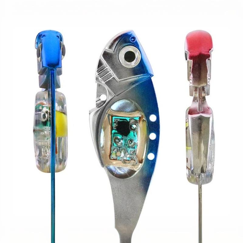 Underwater Led Lighed Vibration Sinking Lure Saltwater Jigging Led Flashing Light Squid Bait Lure Fishfinder