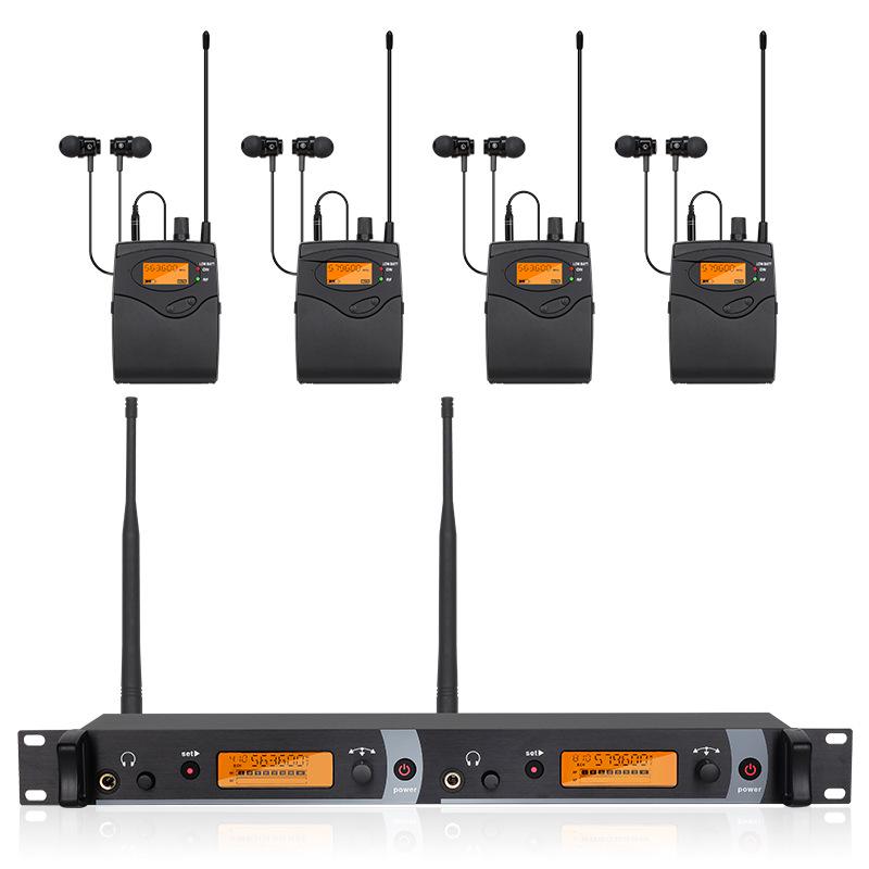 Professional Wireless In-Ear Monitor System for Stage Performances, Singers, Bands, Rehearsals, Concerts, and Live Broadcasts