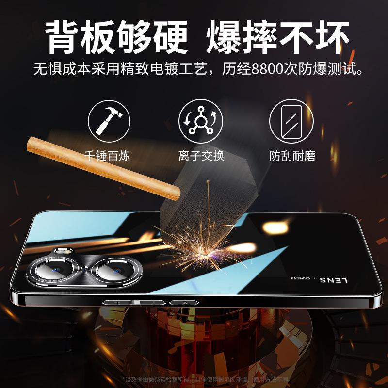 Applicable to Honor 11 mobile phone case pro lens all-inclusive 11pro electroplated mobile phone case new tempered glass curved screen