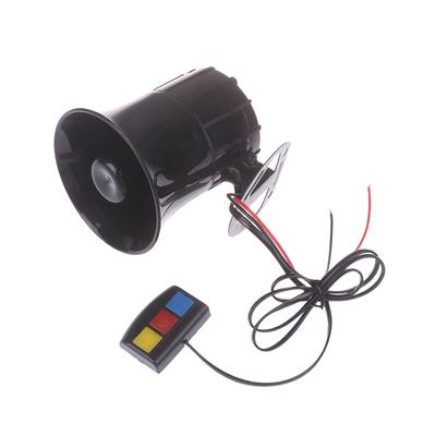 Buzina de Sirene Tripla de Alto Volume para Carros e Motocicletas, Uso Contínuo para Bombeiros e Polícia, 12V, 115DB