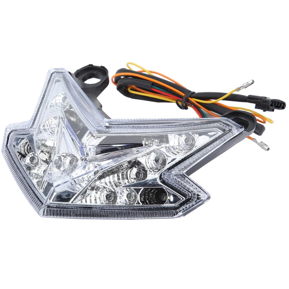 Motorcycle LED Tail Light Lamp Brake Turn Signal Taillight for    800 2013 2014 (Black)