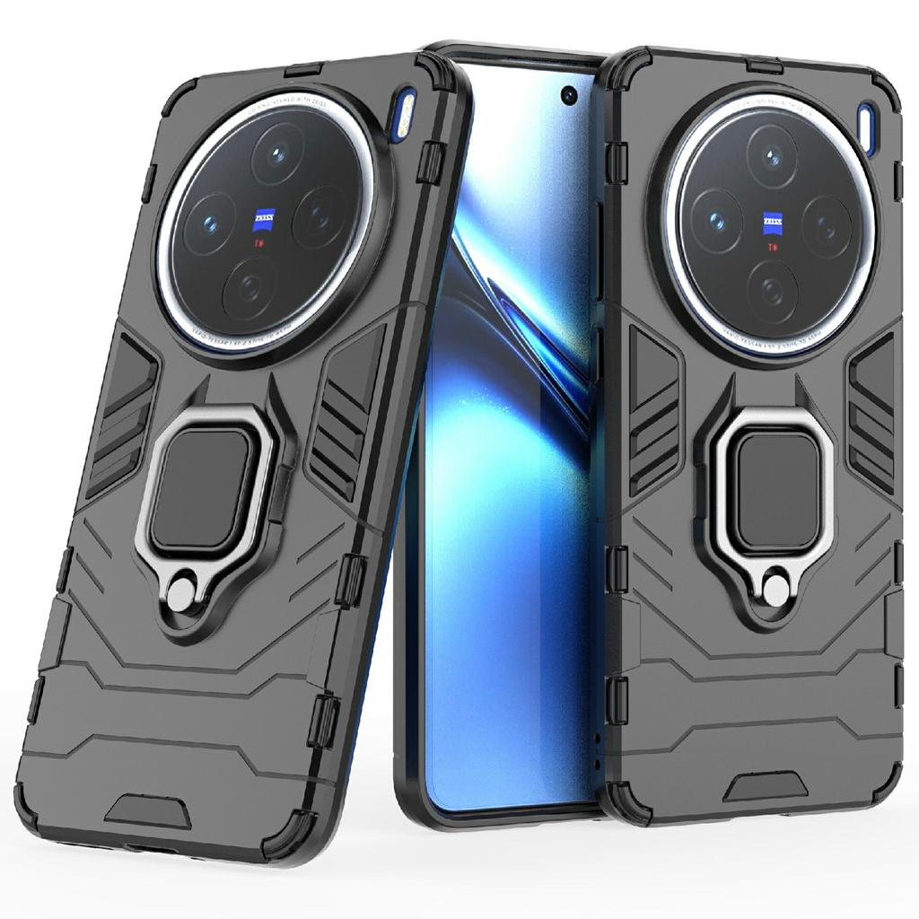 For Vivo X200 5G Case PC+TPU Protective Phone Cover with Ring Kickstand