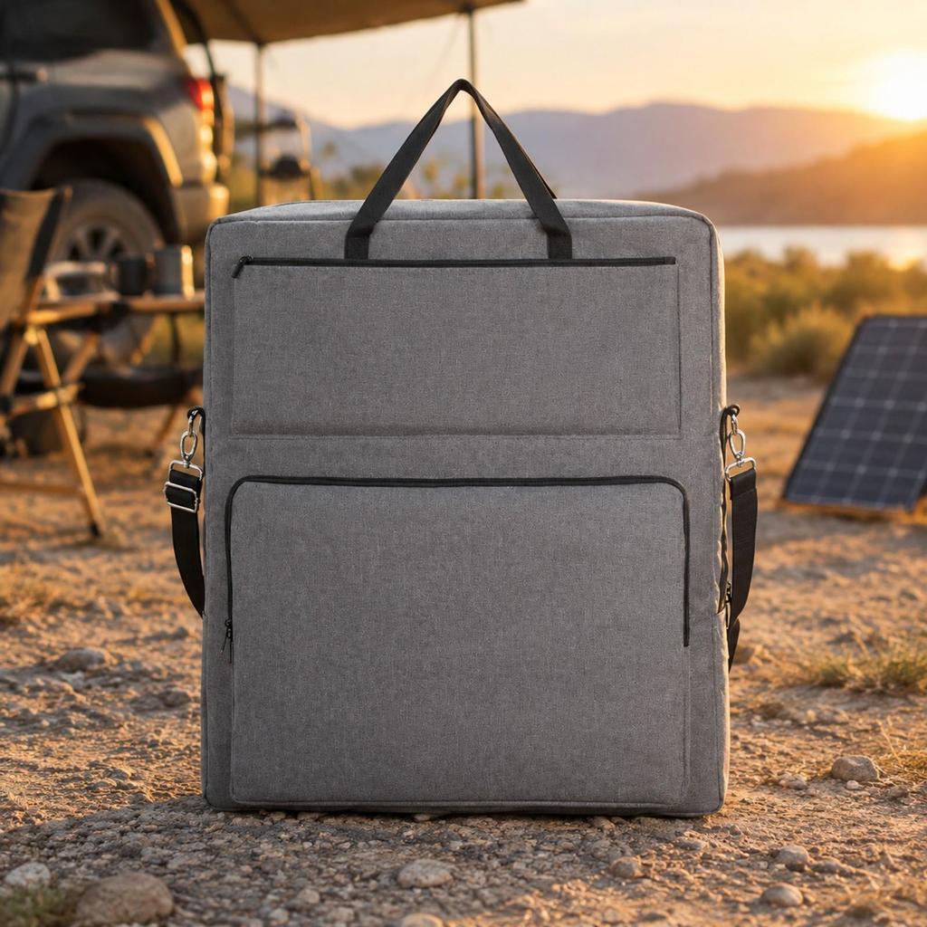 Portable Solar Panel Organizer Bag Long-Lasting for Camping, Travel