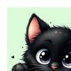 Luminous Light Switch Decals, Glow in The Dark Cute Cat Switch Sticker, Cartoon Animal PVC Wall Art Mural for for Bedroom Living Room