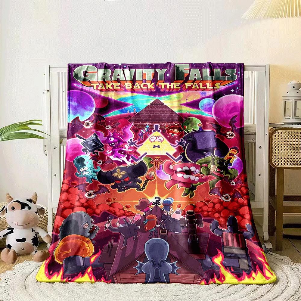 A chaotic battle scene featuring colorful characters and a pyramid center. for all seasons blanket lunch break throw gift 80cm x 120cm