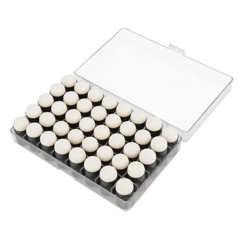 40pcs Storage Box Included Finger Sponge Daubers Finger Fit Design Sponge Applicators Sponge Daubers Set Black