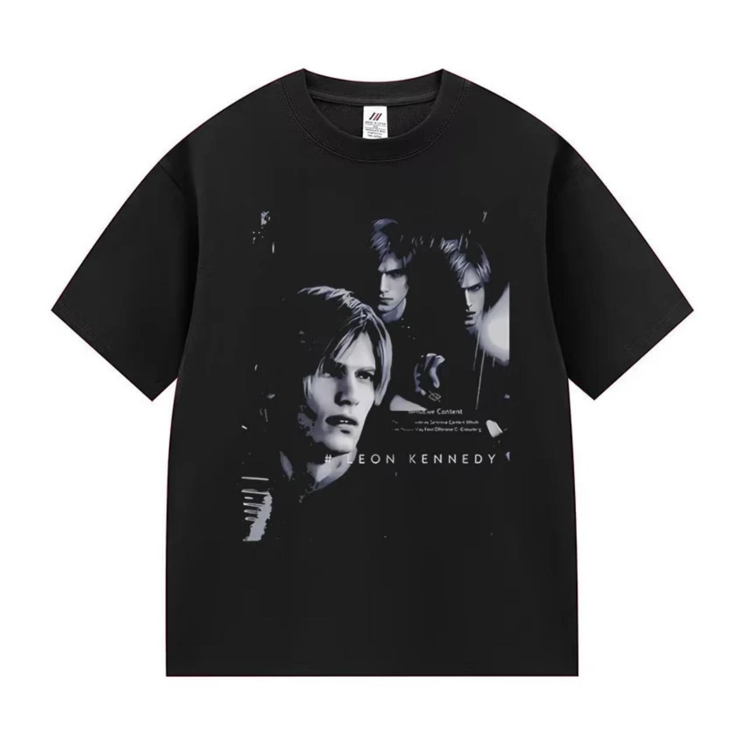 

Ограниченная серия Мужская графическая футболка Leon S Kennedy Resident Evil Готическая одежда для косплея Футболки Y2k Унисекс Хлопковая футболка с коротким рукавом S разноцветный