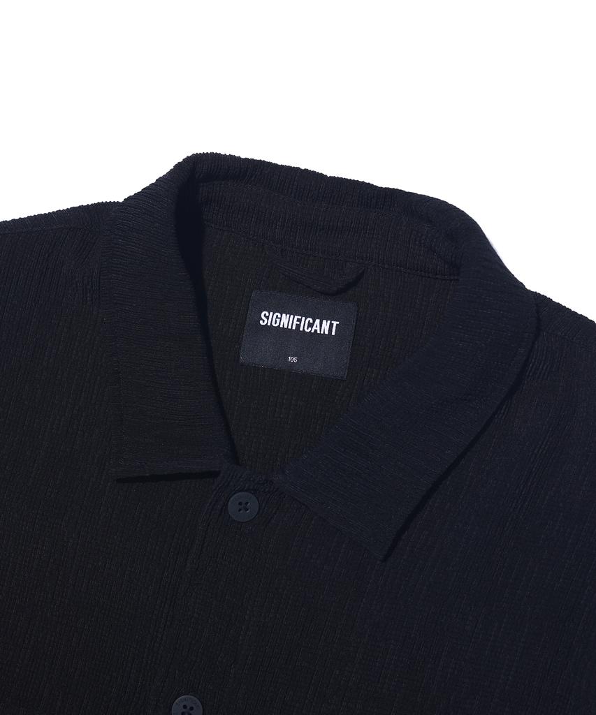 Sigeunipikeonteu Two-Pocket Pleated Short Sleeve Shirt Lq2Yu357_Black