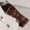 Daks Brown Premium Cowhide Bizo Belt Dbbe6e060w3
