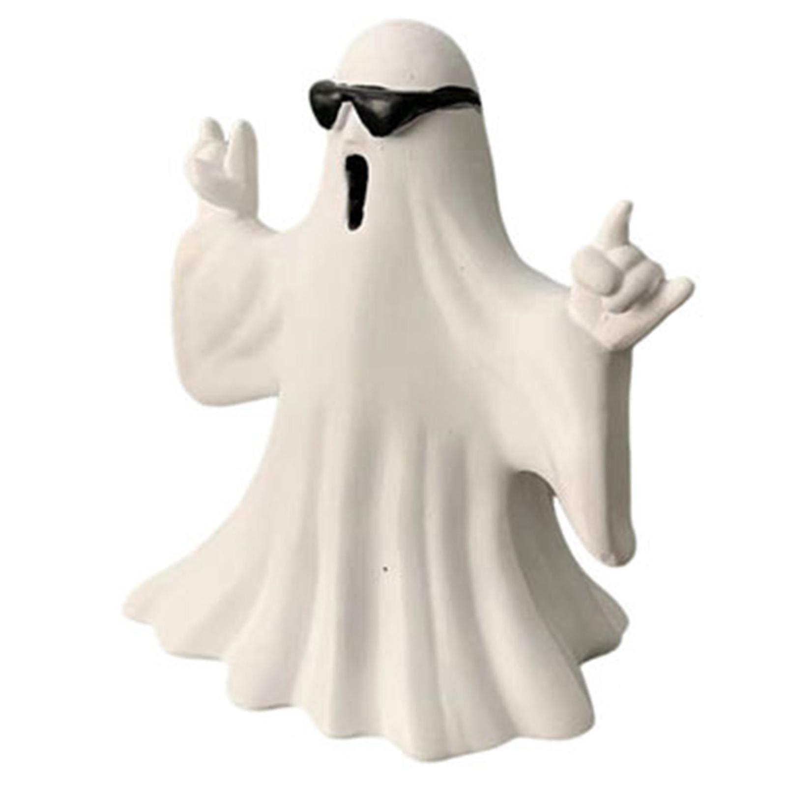 

Декор из смоляных привидений для праздника, расписанная вручную прекрасная фигурка привидений для декора полки стола B