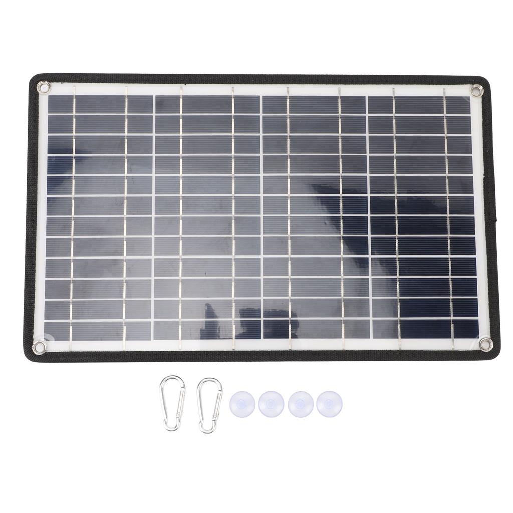 12W 5V Tragbares Solarpanel Effizientes Dual-USB-Solarpanel-Ladegerät für Mobiltelefon Notlicht Solarpumpe