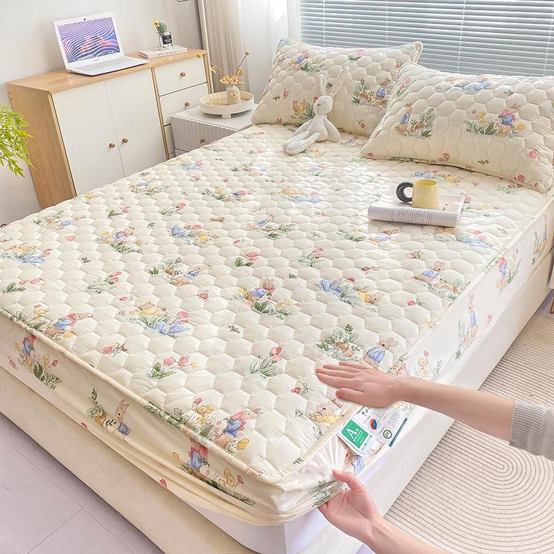 New Class a All Cotton Quilted Fitted Sheet Waterproof To Prevent Leakage of Urine Mattress Cover