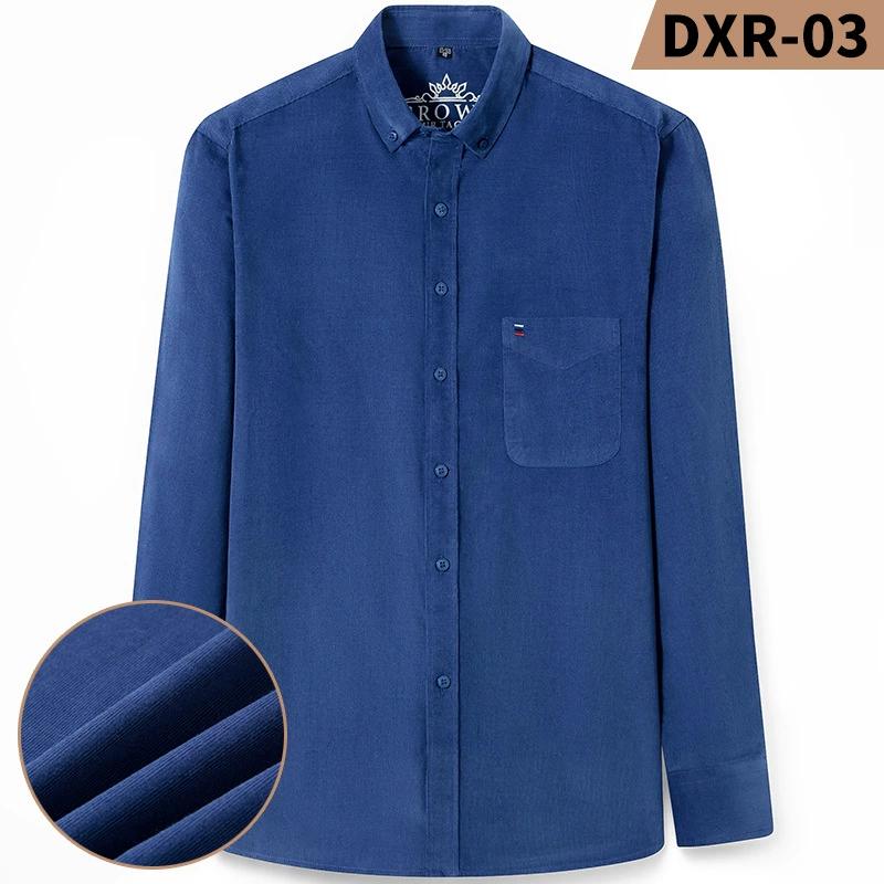 

Autumn and Winter Cotton Men Corduroy Long Sleeved Casual Shirt S