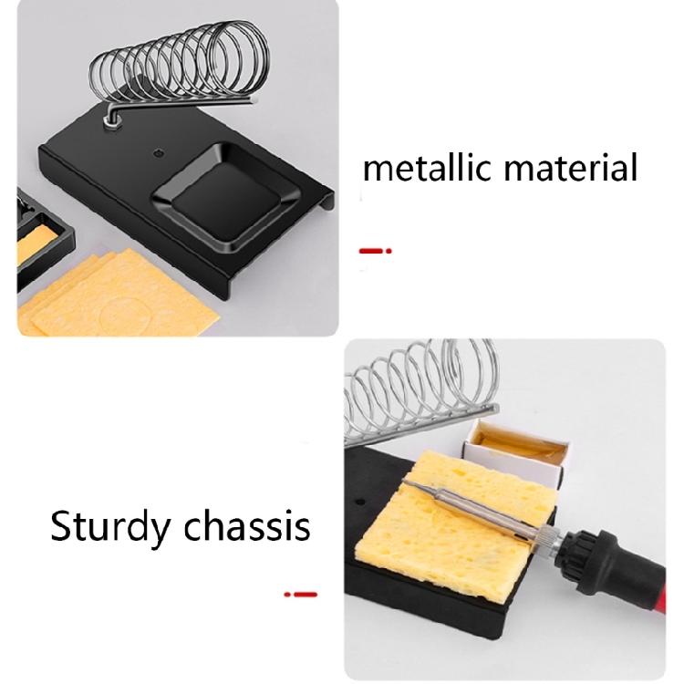 Portable Soldering Iron Stand Spring Holder Support Station Solder Guns Sponge