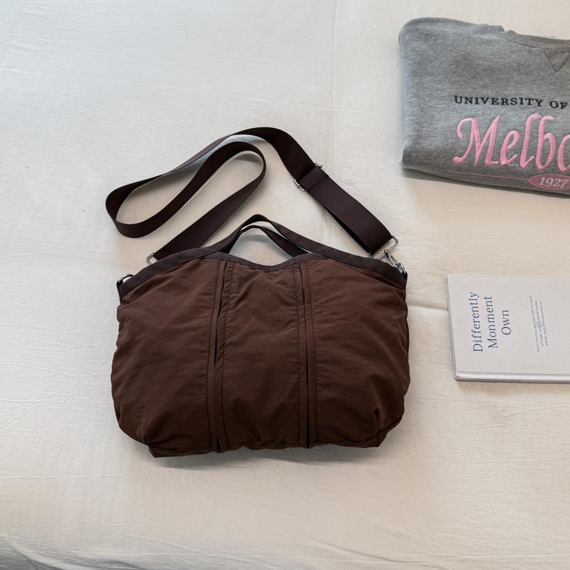 Wasserdichte Nylon-Tragetasche für Damen, große Kapazität, Umhänge-Crossbody-Handtasche mit Reißverschluss