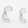 Hair Claw Transparent Plastic Hair Clip Anti-slip Teeth Adjustable Buckle Design Lightweight Invisible Hair Holder Hair Accessories
