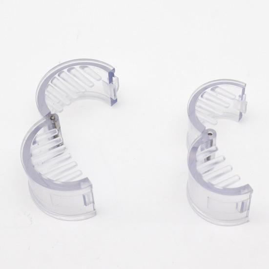 Hair Claw Transparent Plastic Hair Clip Anti-slip Teeth Adjustable Buckle Design Lightweight Invisible Hair Holder Hair Accessories