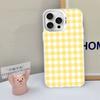 Simple Chic Lattice Pattern Phone Case For iPhone 17 16 15 14 13 12 11 Pro MAX Matte Shockproof Back Anti Fall Matte Cover