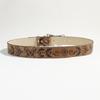 Brown Women'S Butterfly Buckle, Snap Buckle Belt, Retro Butterfly Embossing Pattern, Wearing Accessories Temperament