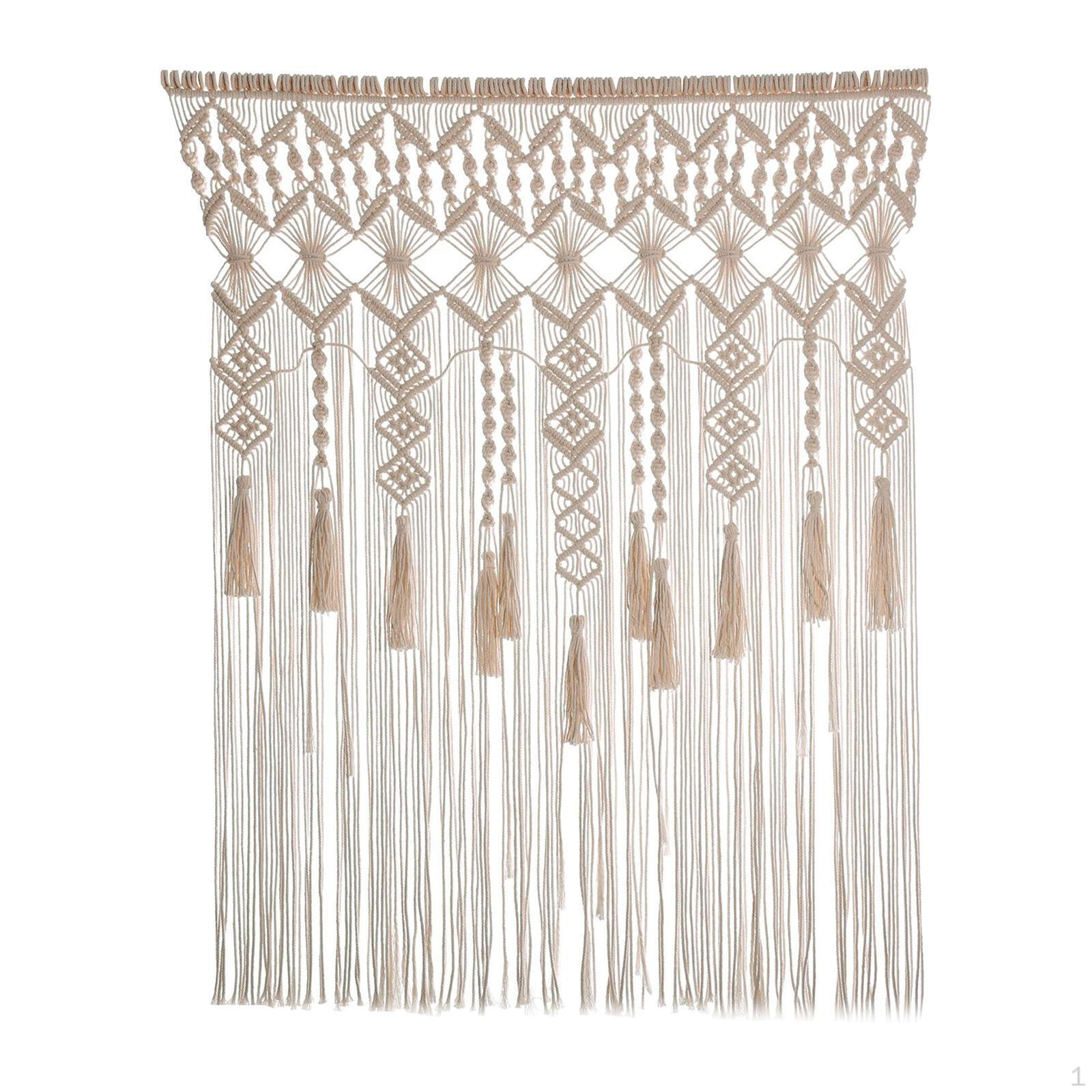 

Шторы макраме в стиле бохо для спальни, ручная работа, настенные подвесные для гостиной Type B