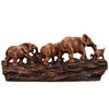 Resin Elephant Family Statues Elephant Herds With Babies Frgurines Sculpture Desktop Decoration Ornament Home Decors