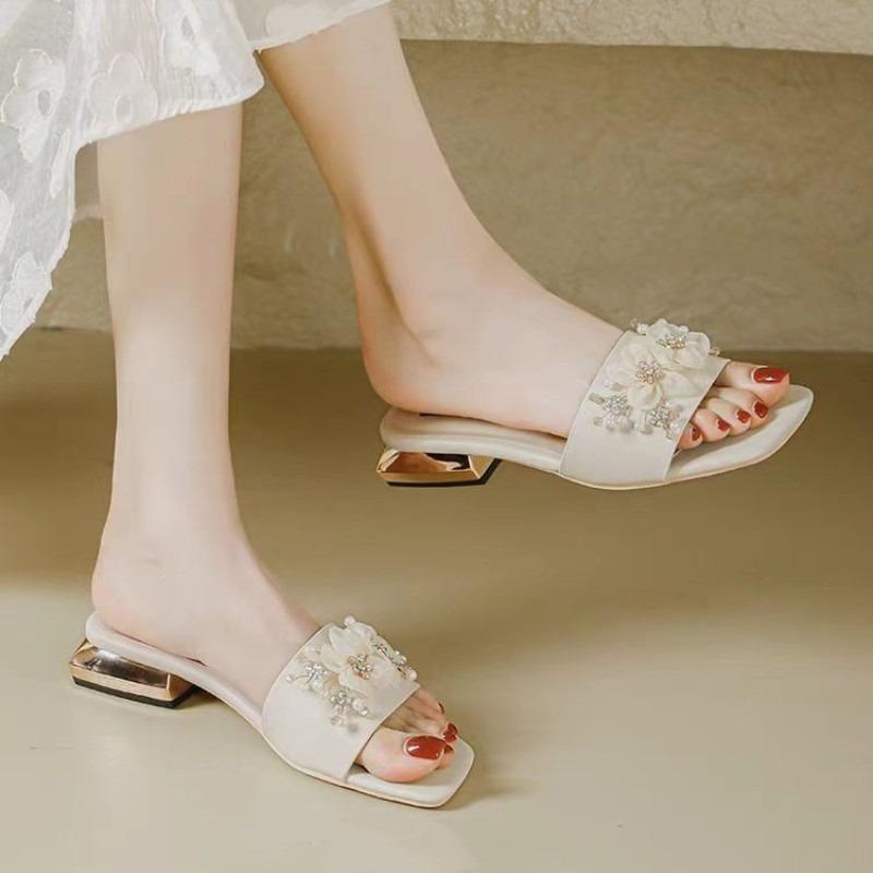 Stylish Minimalist Single-strap Sliding Sandals Solid Color Women's Slippers 2025 Summer New Outdoor Casual Opentoe