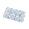 Geometric Round Rectangle Earring Pendant Mold Keychain Mold for Luggage Bag