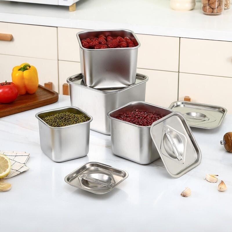 ARKIE Stainless Steel Square Food Prep Bowl