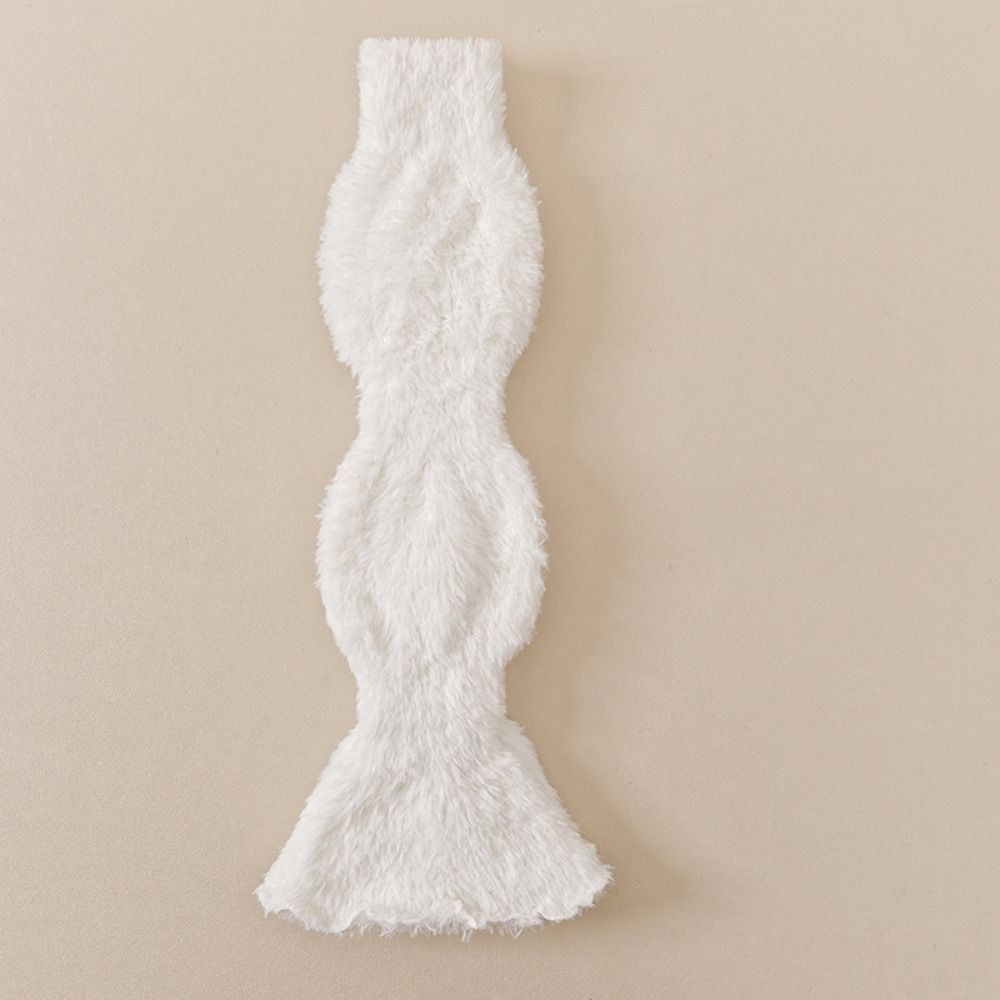 Elastic Coral Fleece Foot Cover Sweet Mid-tube Socks Trendy Women's Leg Warmers  Autumn/Winter