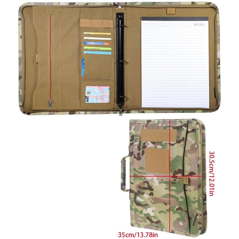 Geräumige Ledermappen mit mehreren Fächern und Taschen zur Organisation, essentielle Größe 14x11 Zoll